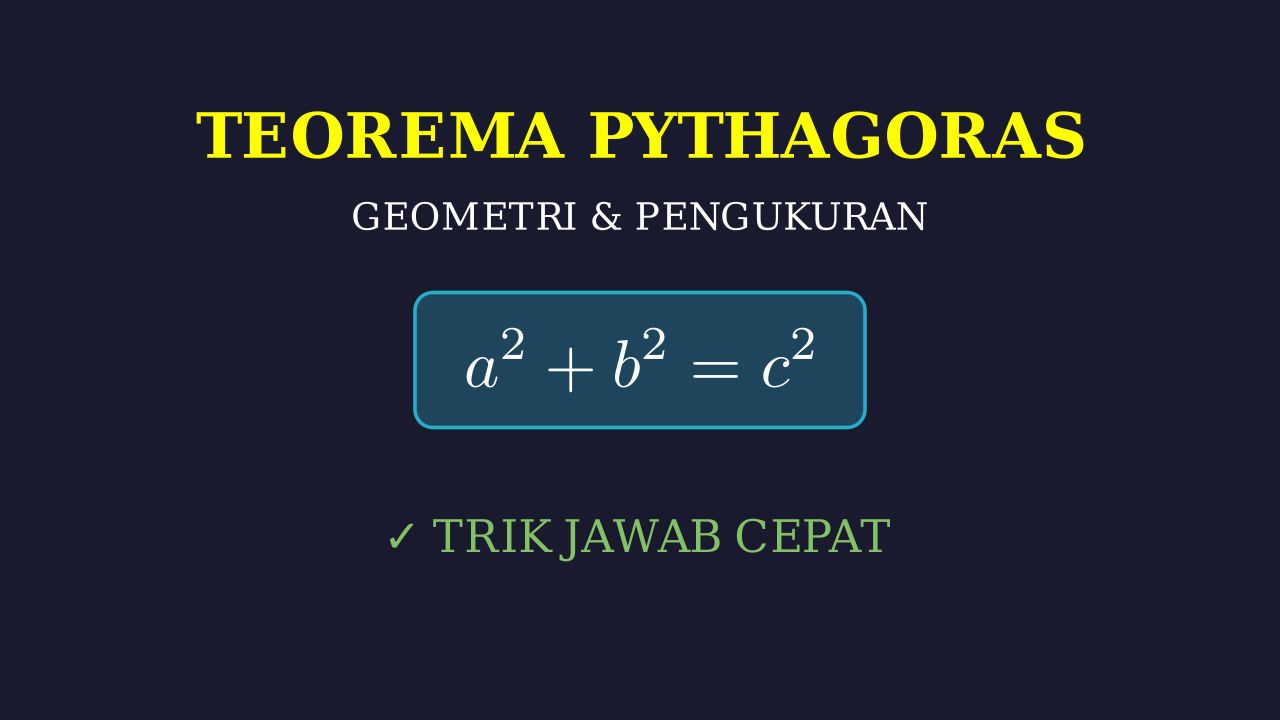 Menyelesaikan Soal Pythagoras