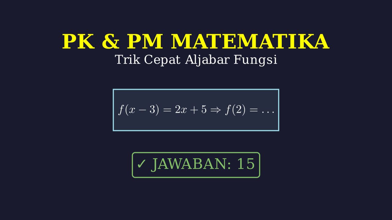 Trik Cepat PK PM