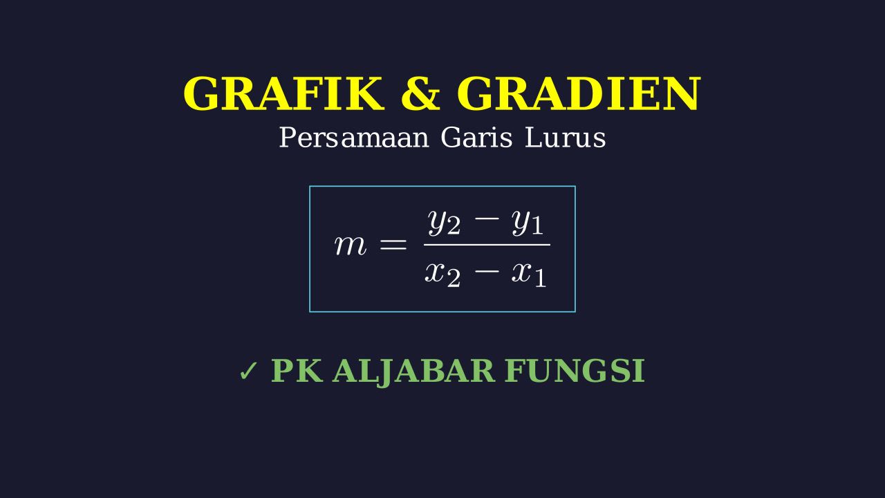 Grafik dan Gradien: Konsep & Contoh Soal