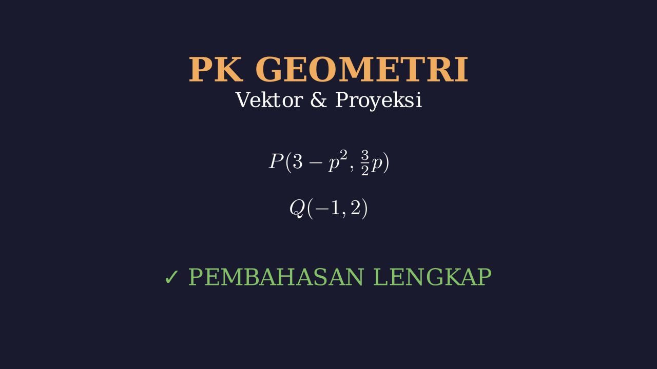 Panjang Proyeksi Vektor