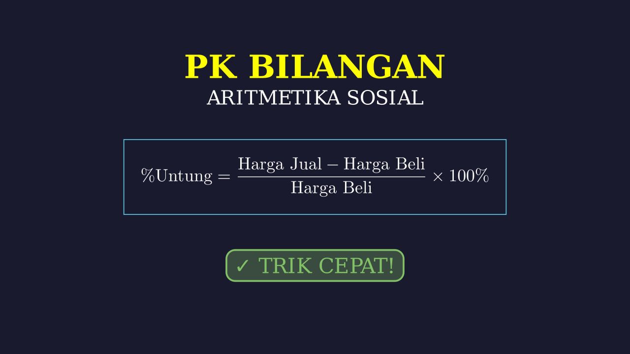 Aritmetika Sosial: Untung dan Rugi