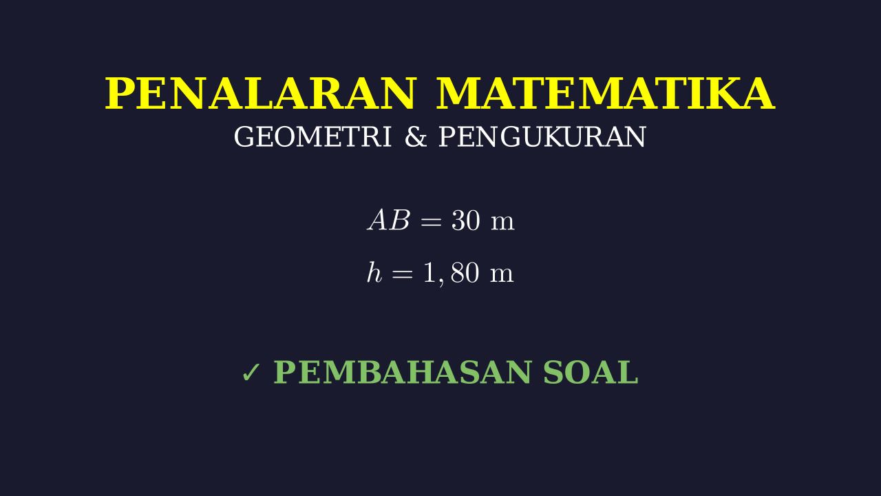 Geometri: Menghitung Tinggi Gedung