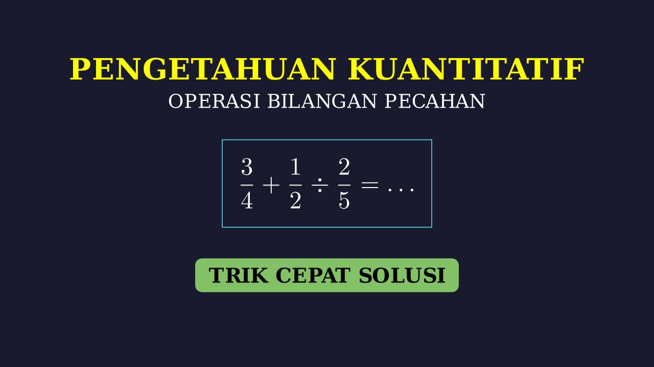 Operasi Bilangan Pecahan