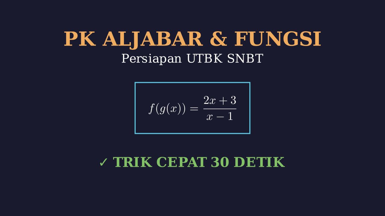 Bedah Soal: Aljabar, Geometri & Trigonometri
