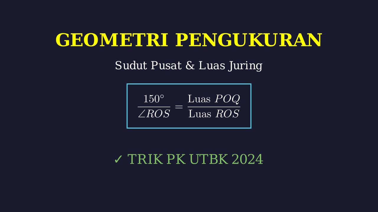 Menghitung Besar Sudut pada Lingkaran