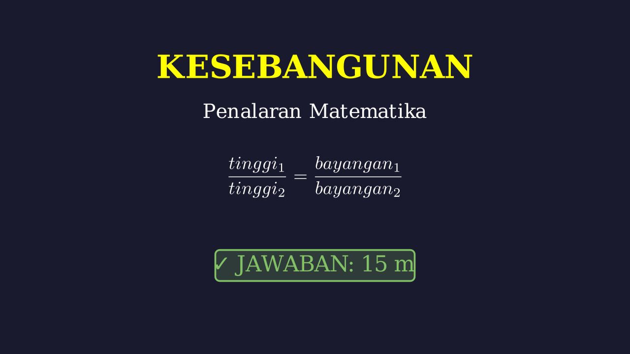 Penerapan Kesebangunan