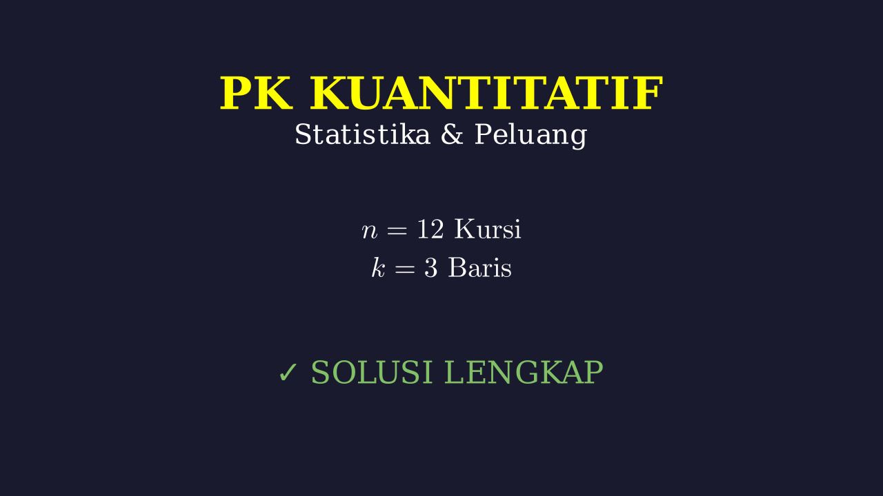 Barisan Aritmetika: Penataan Kursi