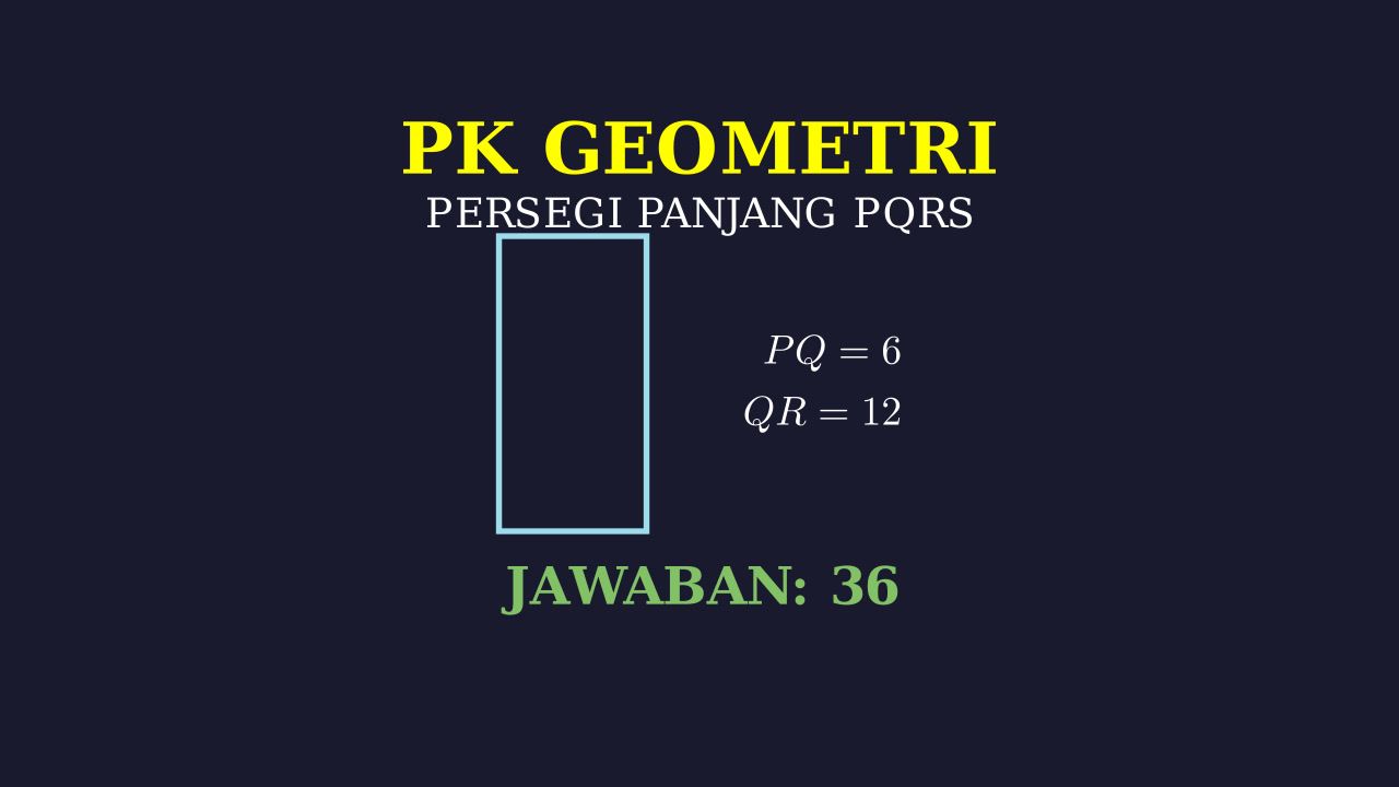 Geometri: Keliling Persegi Panjang PQRS