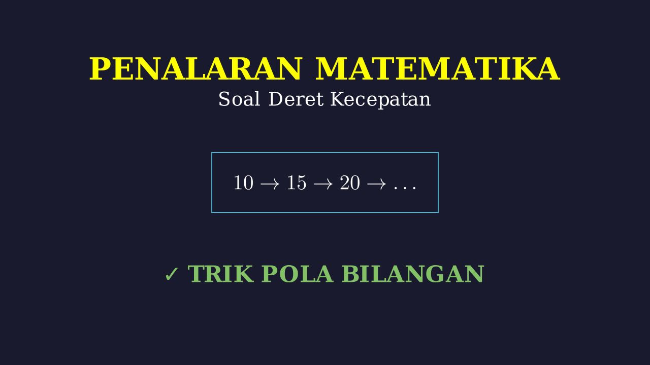 Soal Cerita: Kecepatan dan Jarak