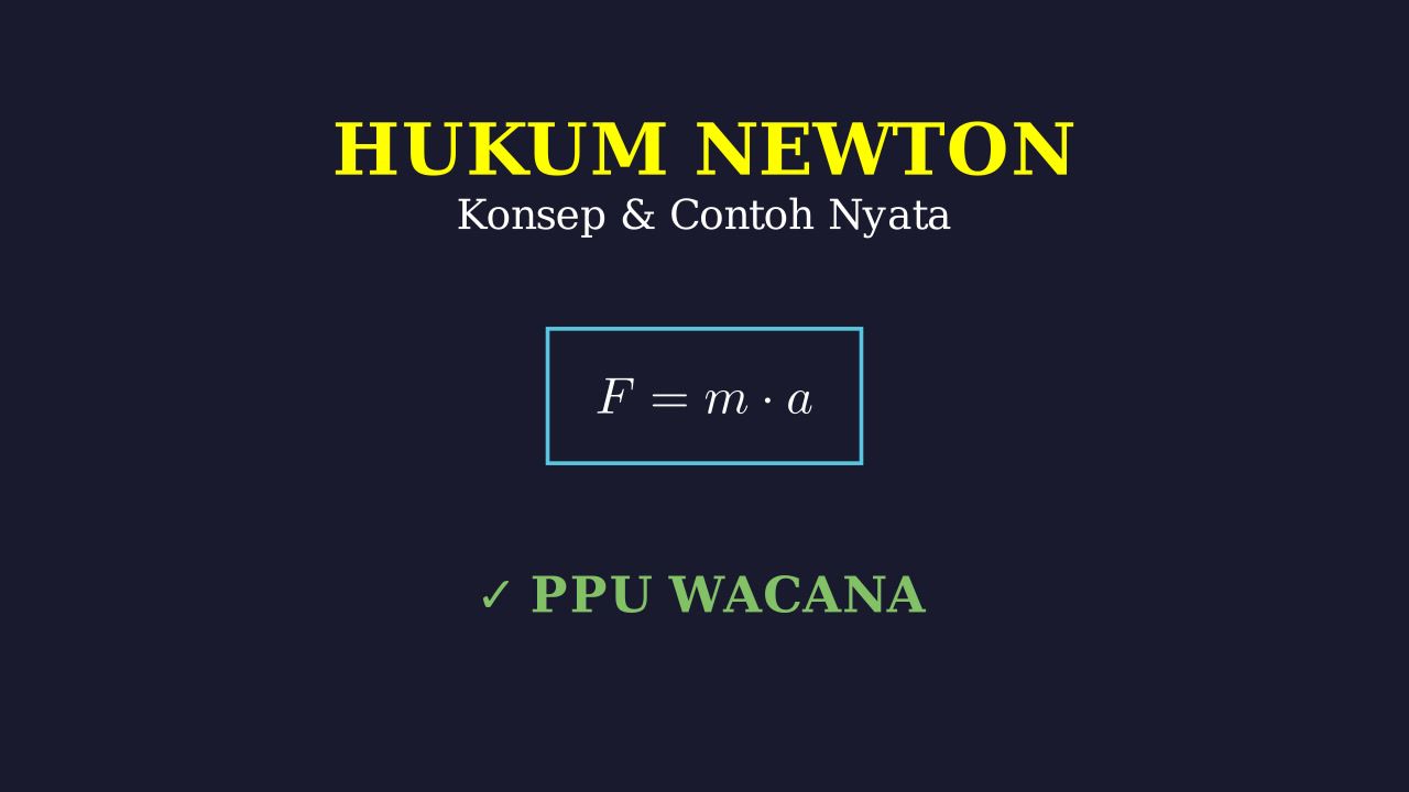 Hukum Newton dan Contoh Sehari-hari