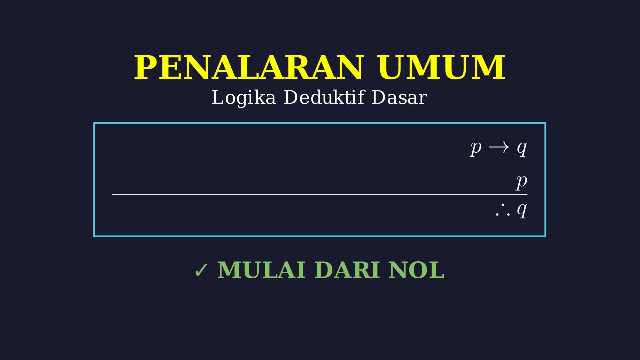 Penalaran Umum Dari Nol