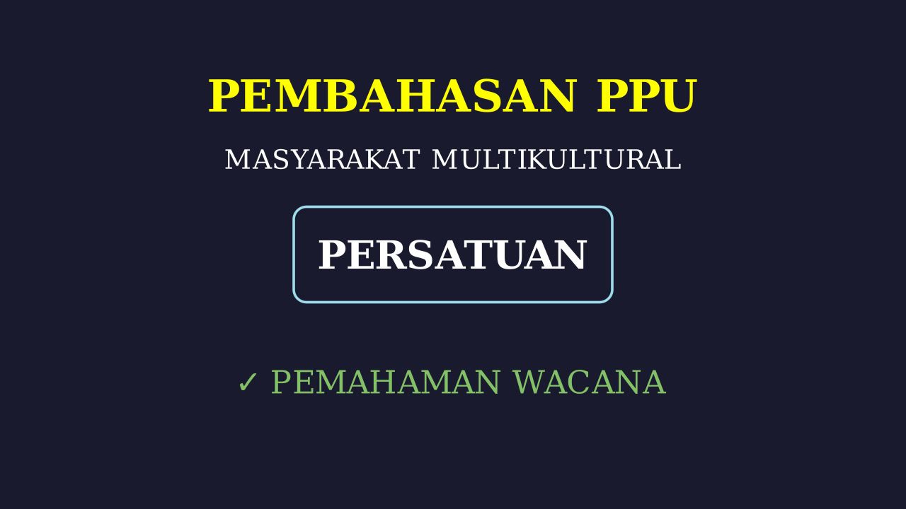Persatuan dan Kesatuan Bangsa