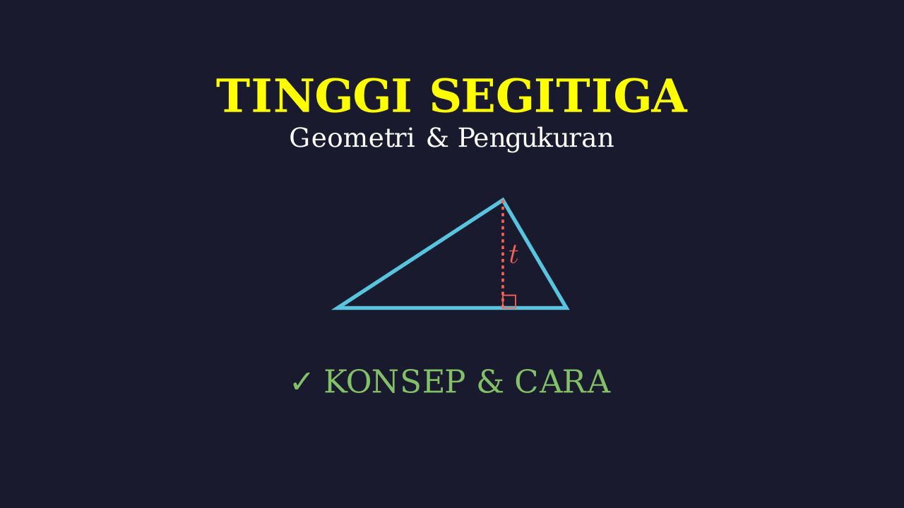 Mengenal dan Menentukan Tinggi Segitiga