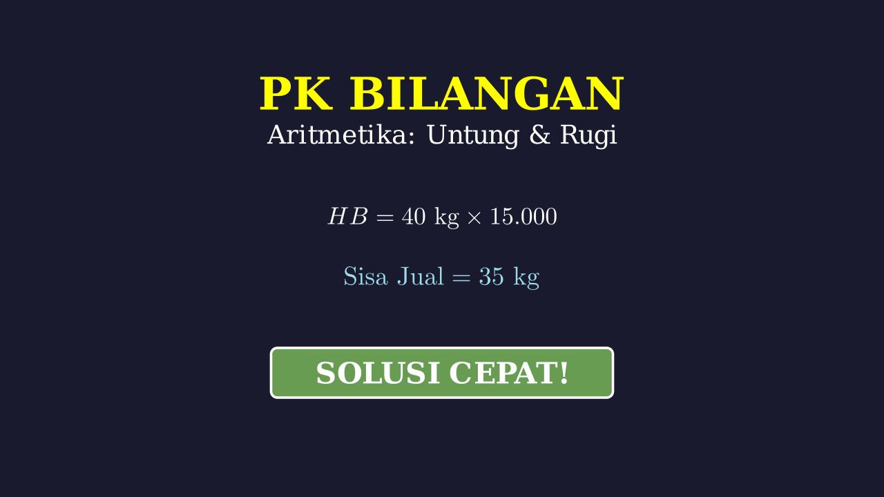 Menghitung Keuntungan: Soal Cerita Pedagang Buah
