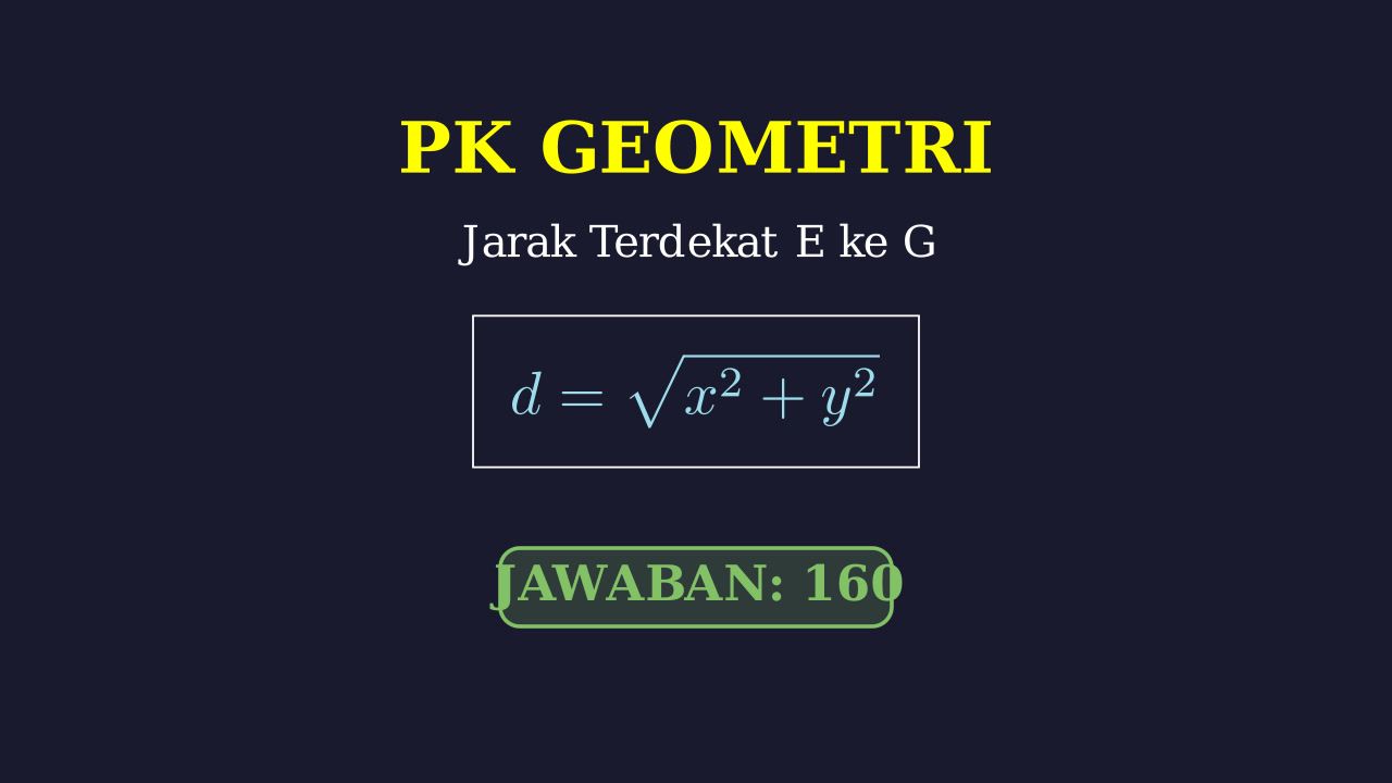 Jarak Terdekat: Soal Geometri