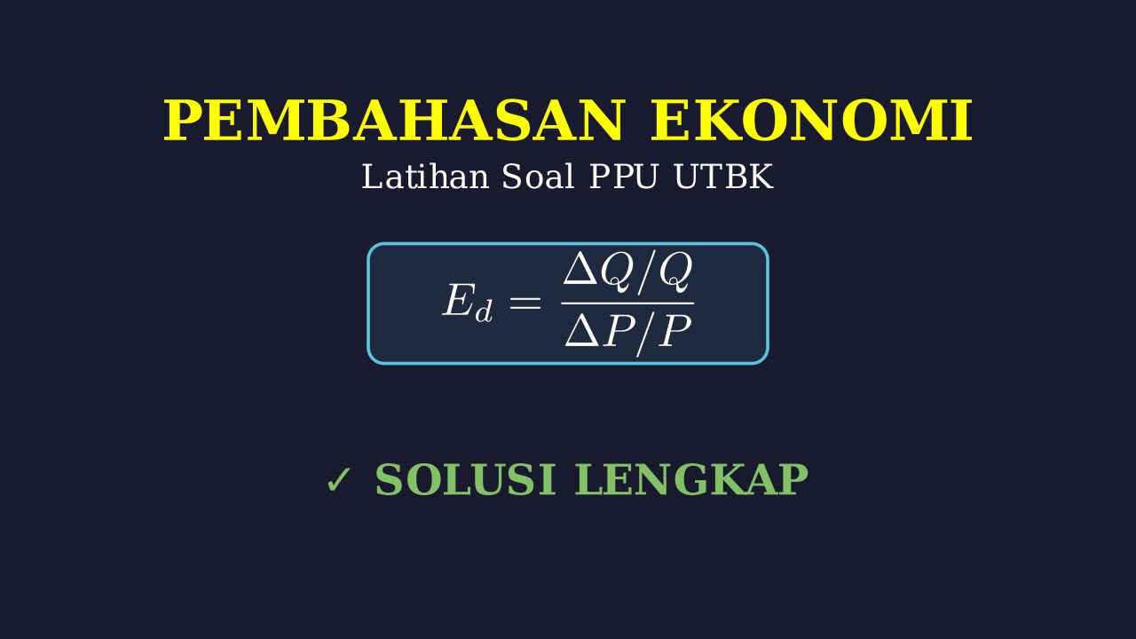 Pembahasan Soal Pilihan Ganda Ekonomi