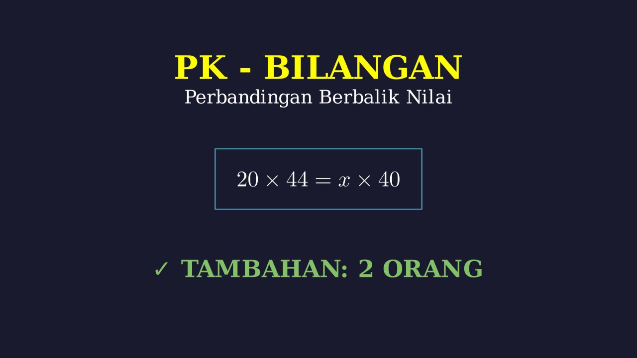 Menghitung Tambahan Pekerja