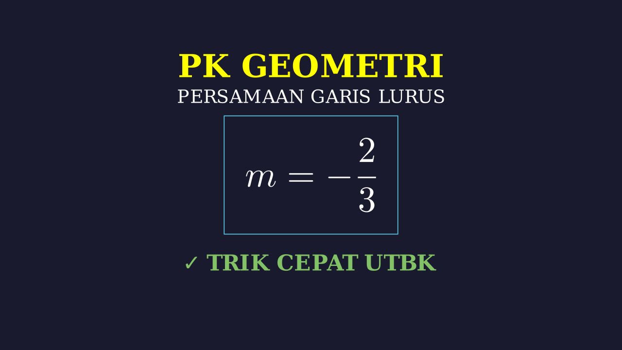Persamaan Garis Lurus