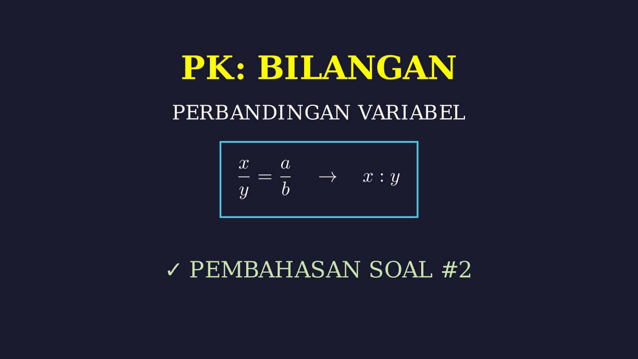 Perbandingan dengan Variabel