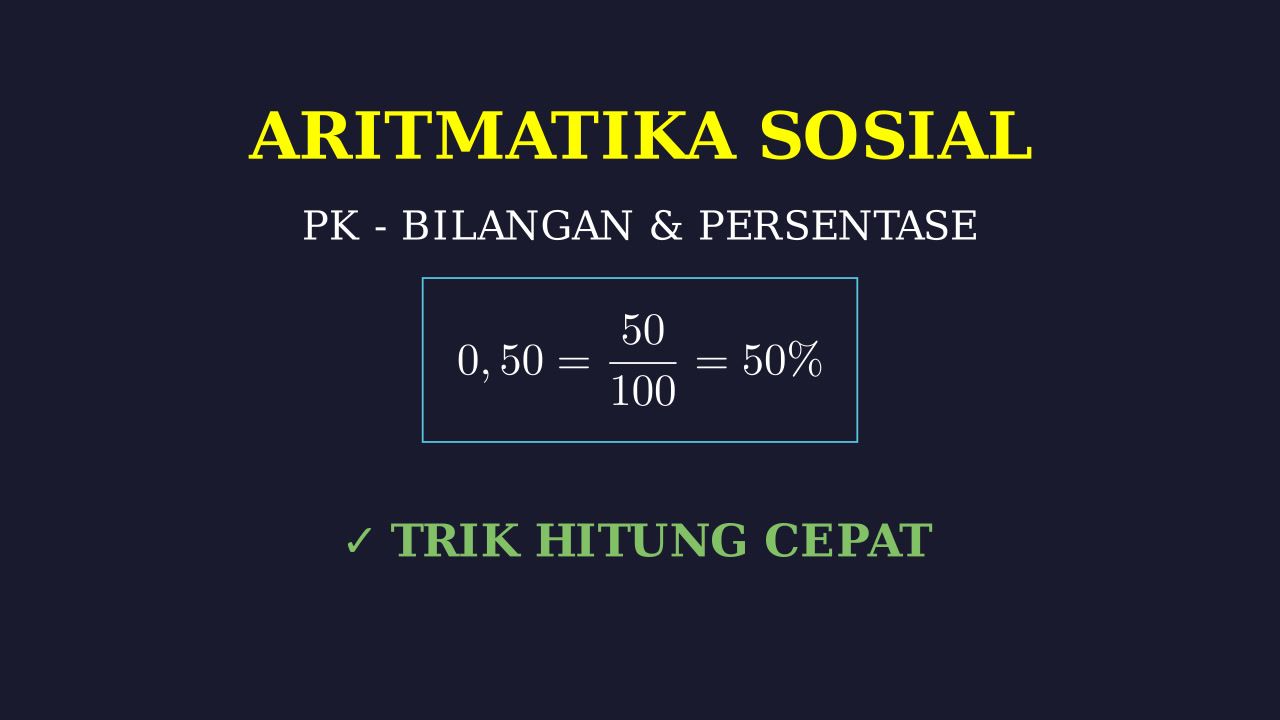 Penyelesaian Soal Aritmatika Sosial