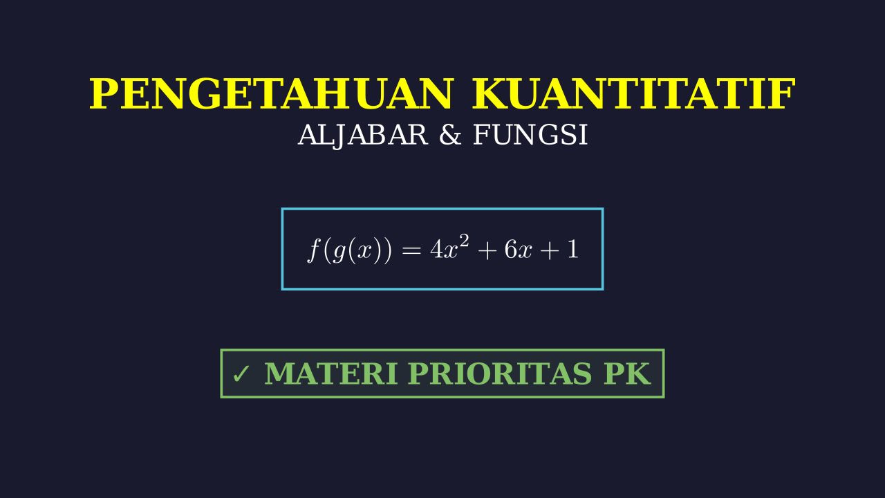 Materi Prioritas PK dan Latihan Soal
