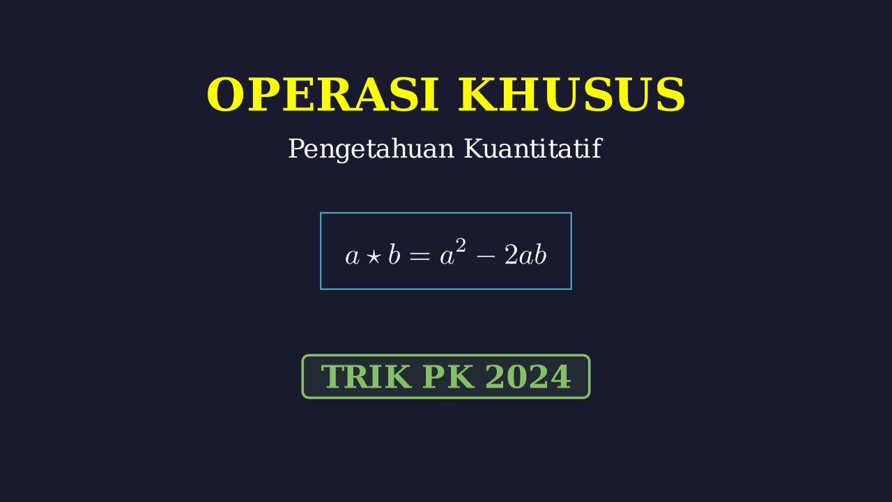 Operasi Matematika Khusus
