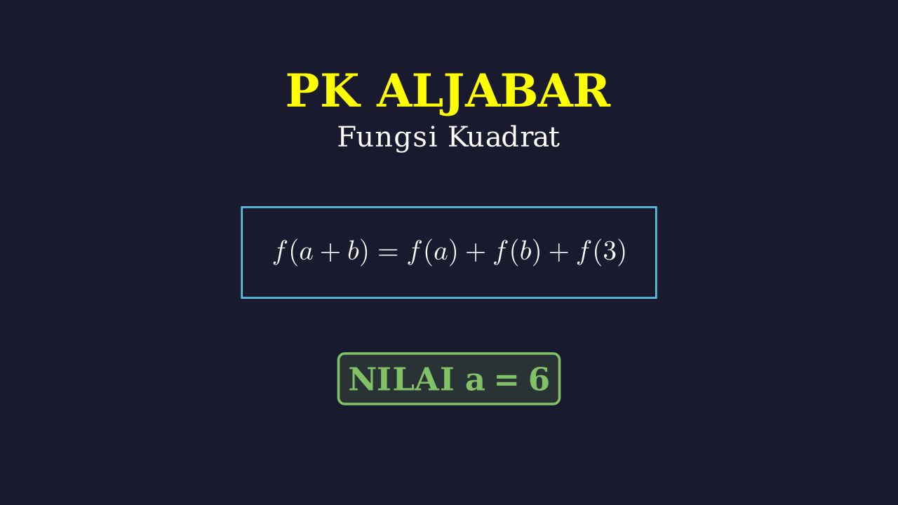 Menyelesaikan Persamaan Fungsi Kuadrat