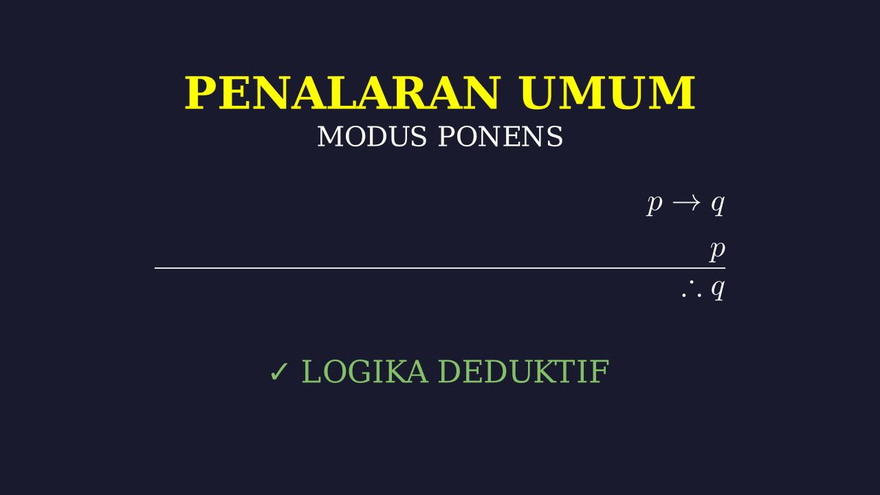 Modus Ponens: Aturan Logika