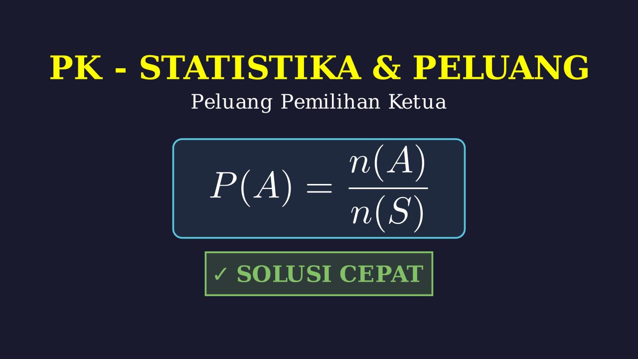 Soal Peluang: Pemilihan Ketua Organisasi