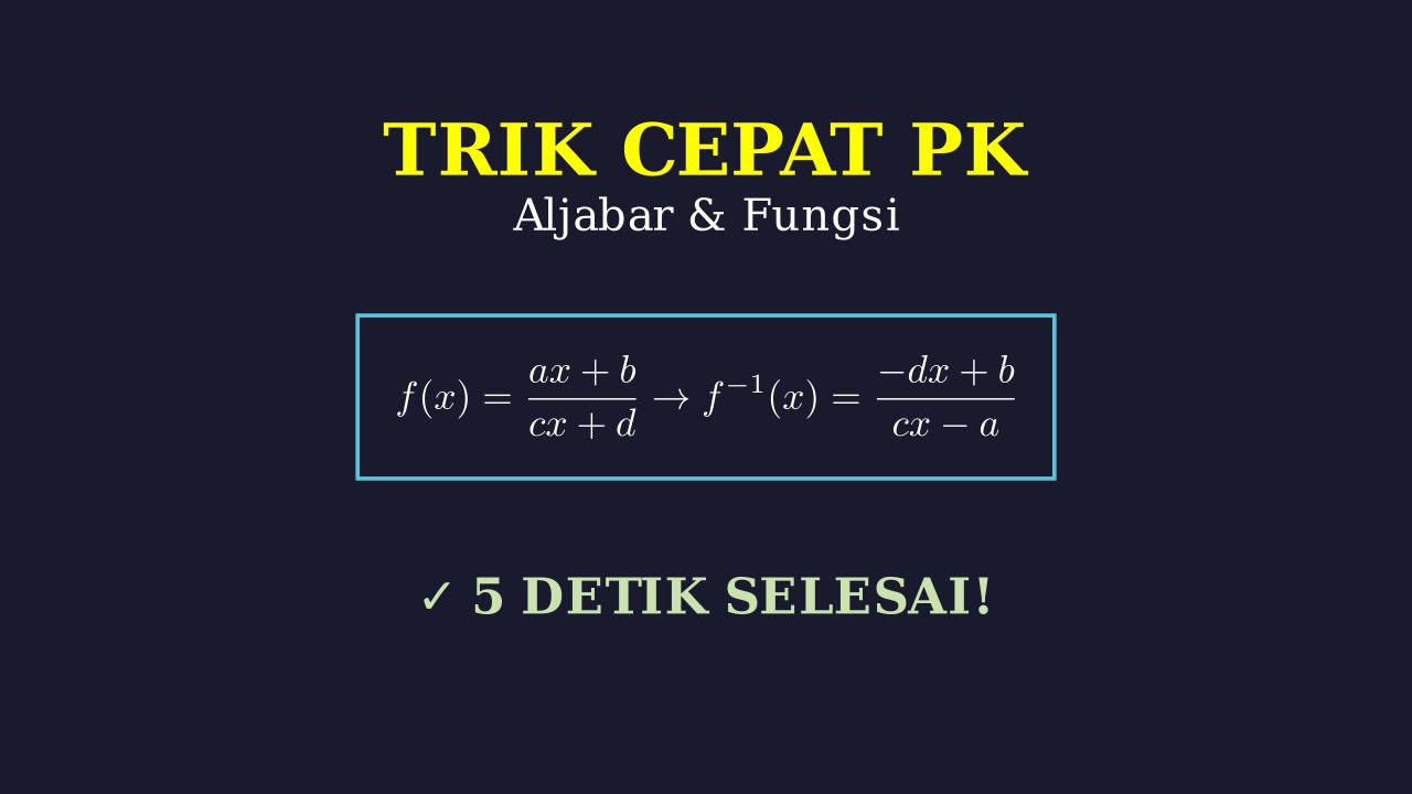 Trik Cepat Menjawab Soal