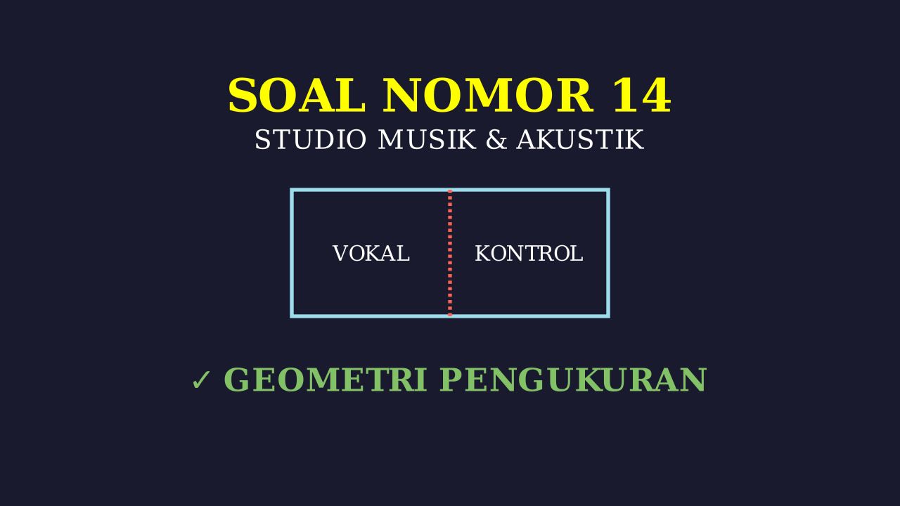 Desain Sekat Studio Musik: Vokal & Kontrol