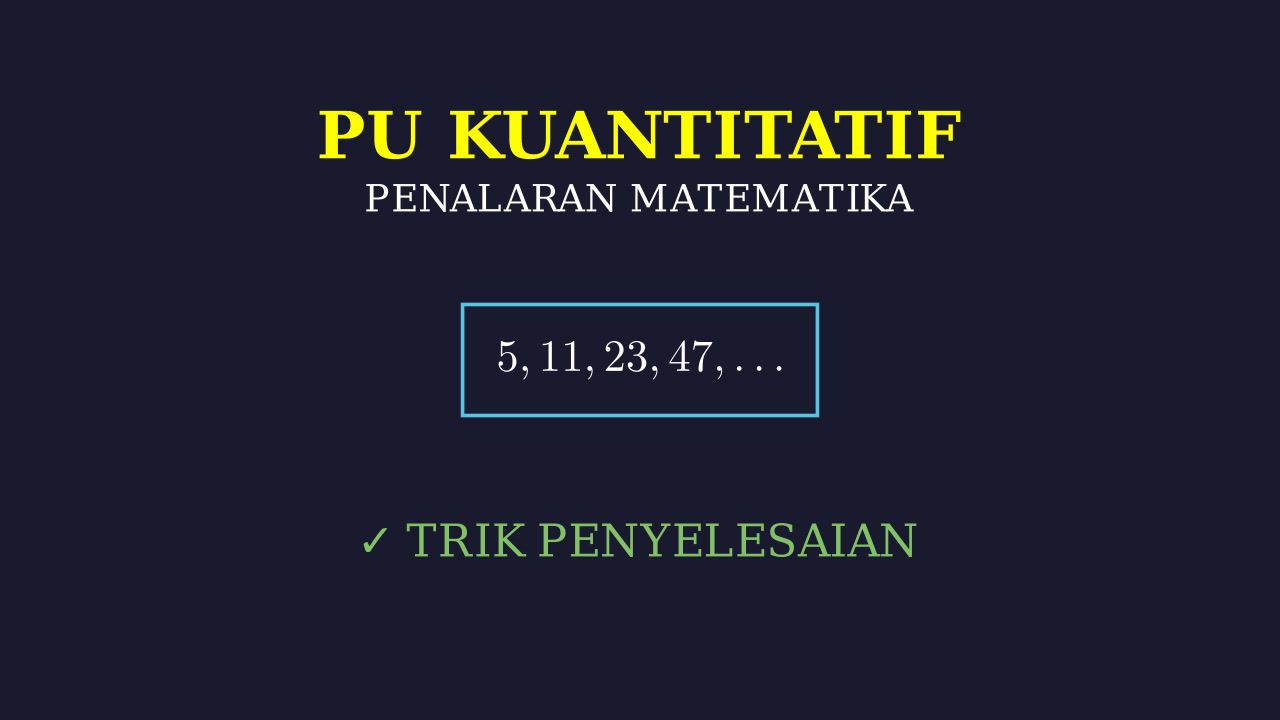 Langkah-Langkah Penyelesaian Soal