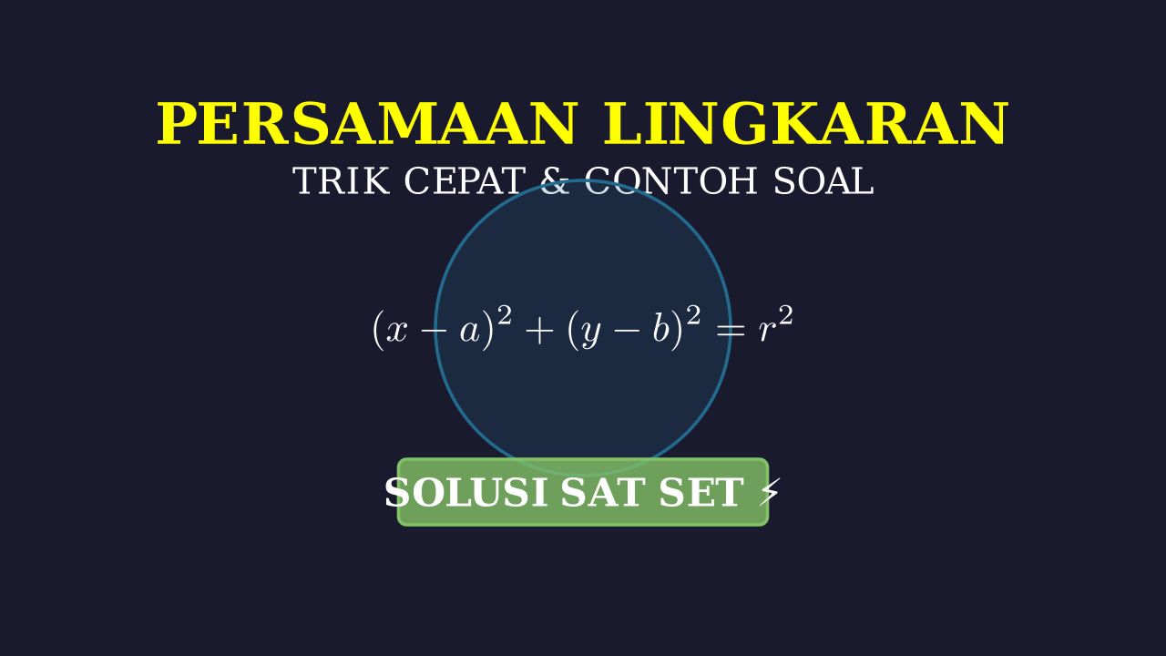 Persamaan Lingkaran: Trik Cepat & Contoh Soal