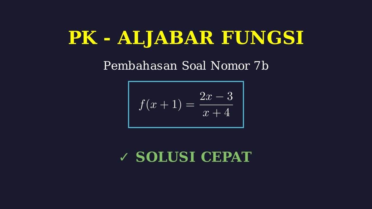 Pembahasan Soal 7b