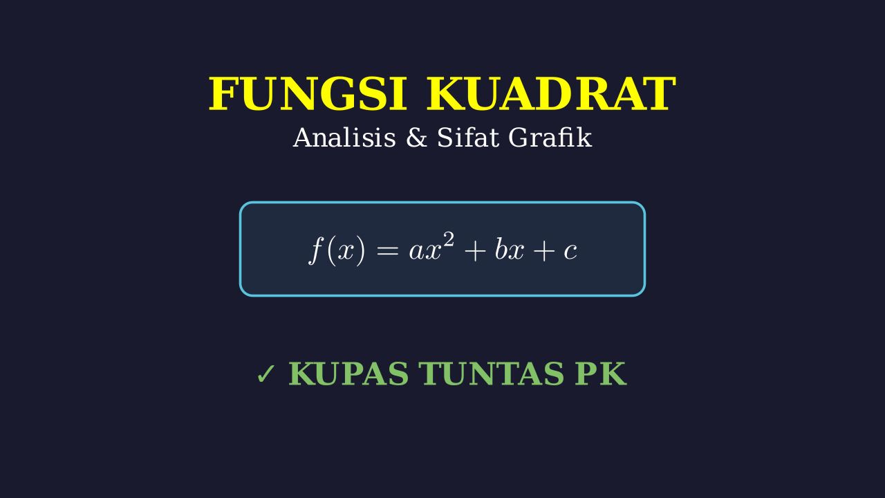 Analisis Lengkap Fungsi Kuadrat