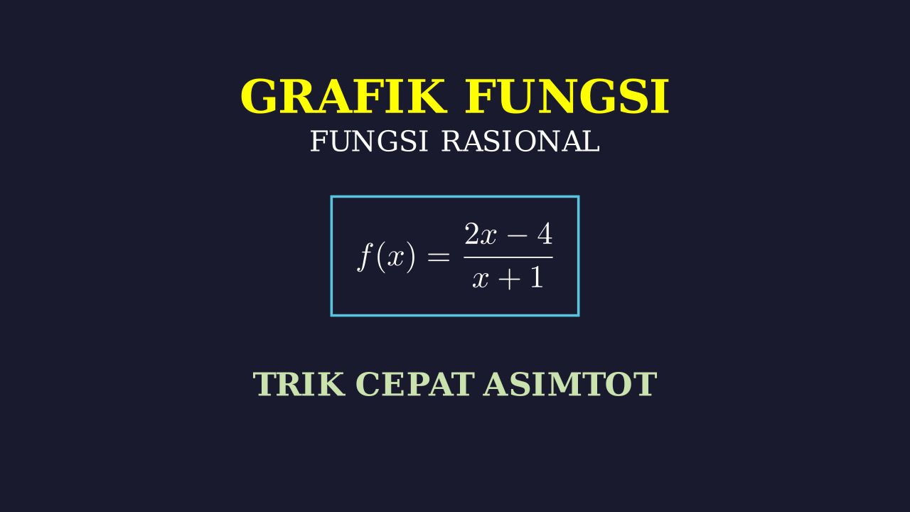 Latihan Soal Grafik Fungsi Rasional