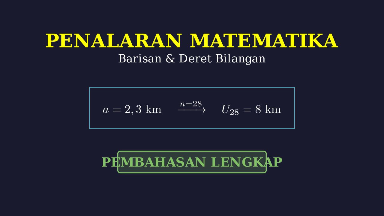 Soal Cerita: Barisan Aritmetika
