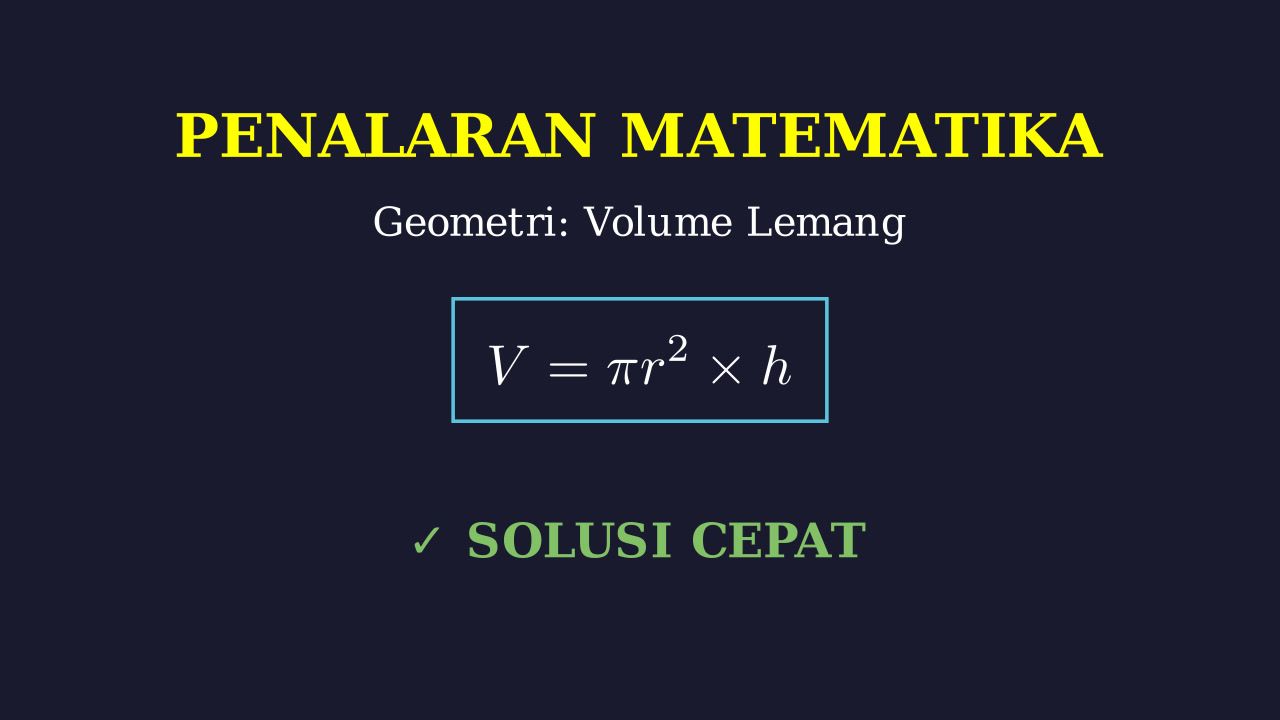 Penalaran Matematika: Soal Cerita Lemang
