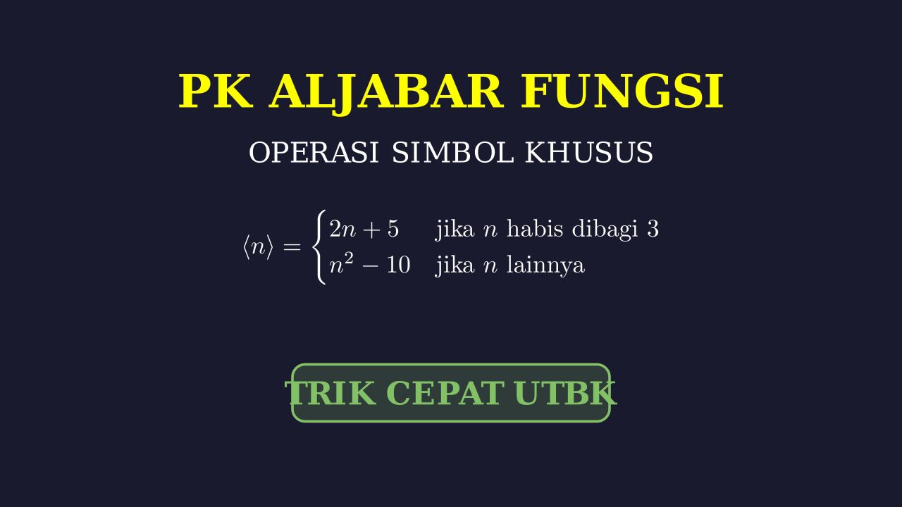 Menyelesaikan Operasi Bilangan Khusus