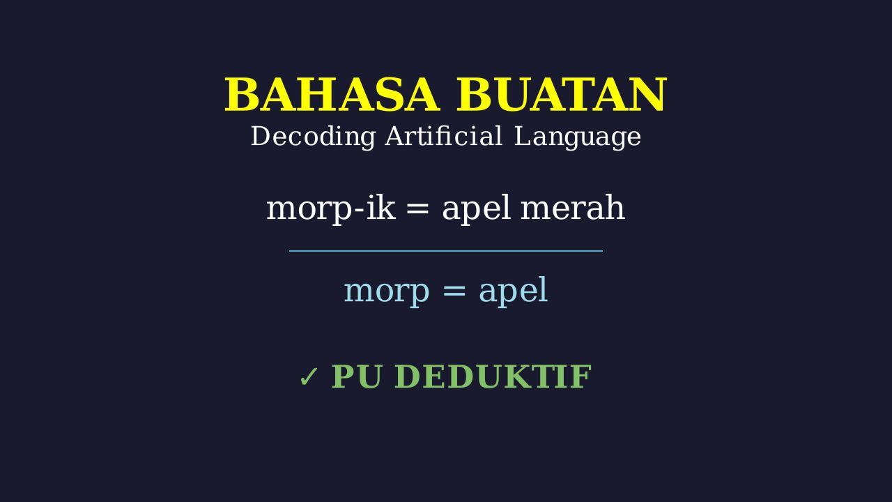 Decoding Logika Bahasa Buatan