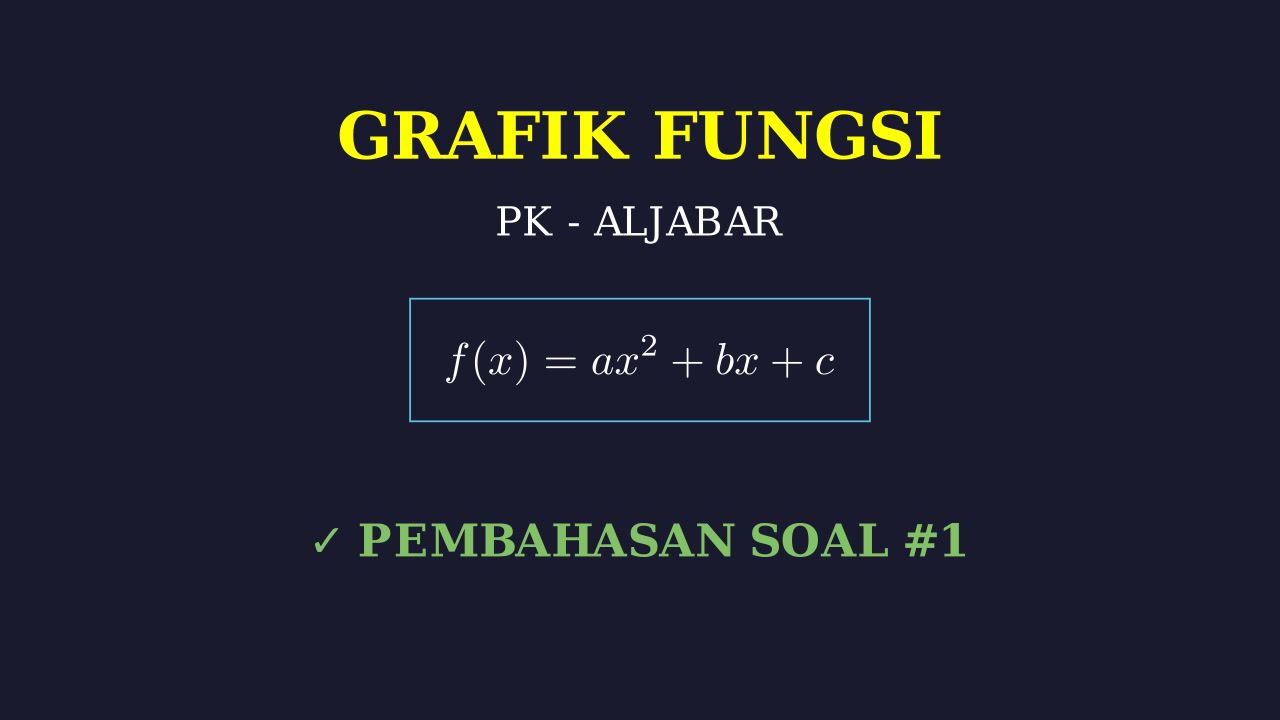 Pembahasan Soal Grafik Fungsi In