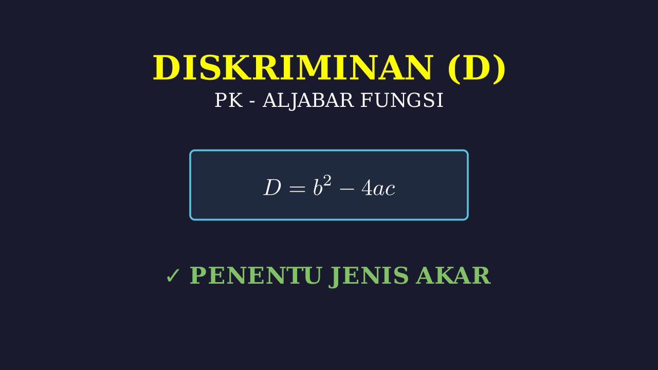 Diskriminan: Konsep dan Penerapan