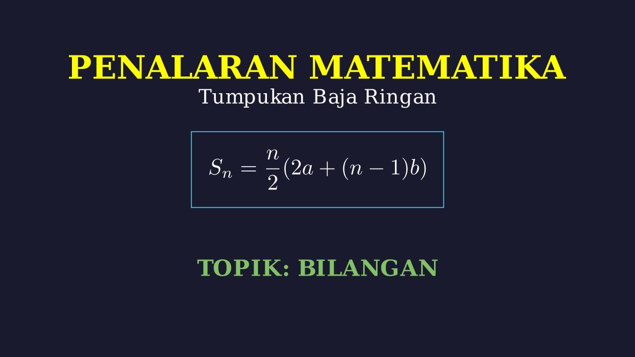 Tumpukan Baja Ringan: Analisis Soal
