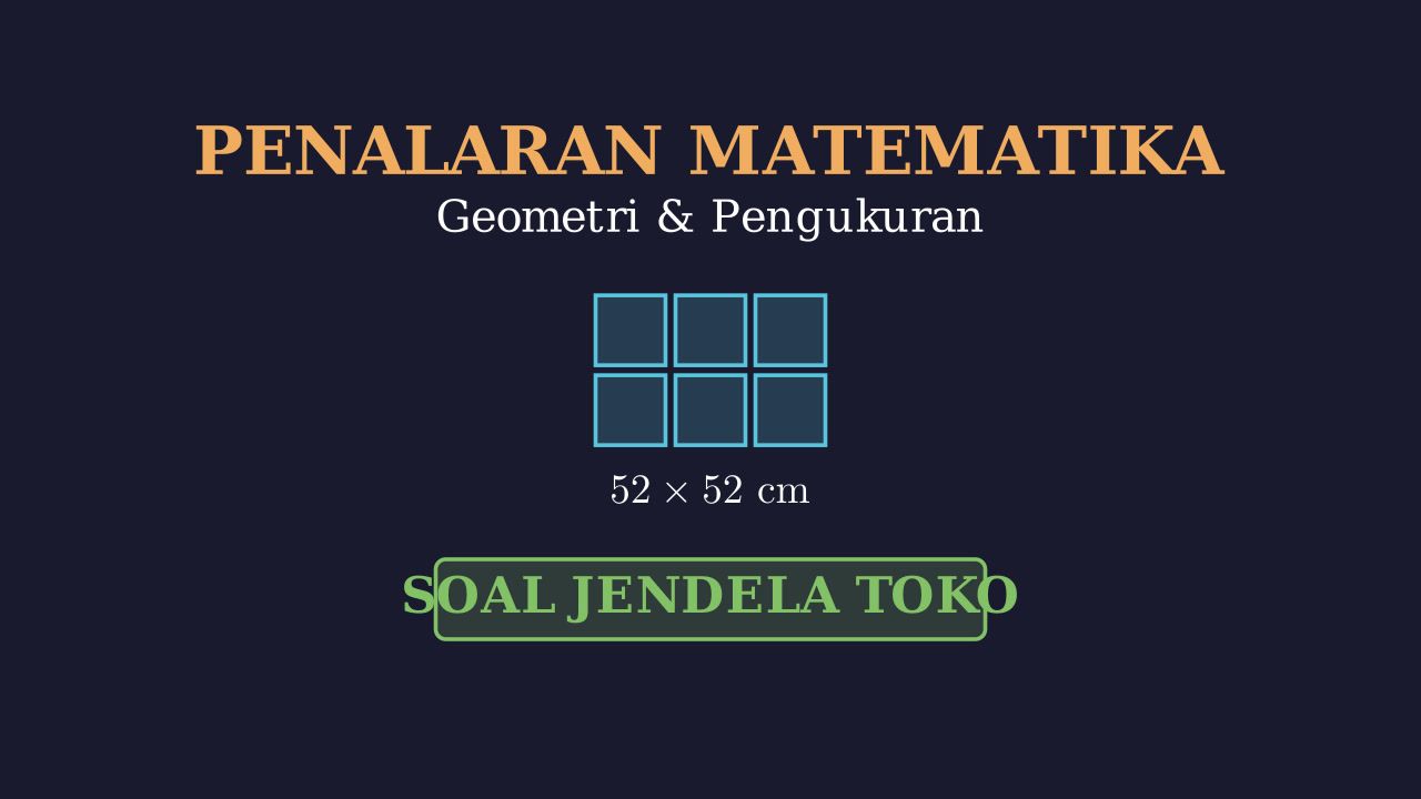 Menghitung Luas Jendela Panel Kaca