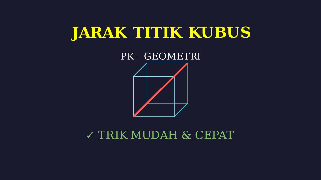 Menghitung Jarak Dua Titik dalam Kubus