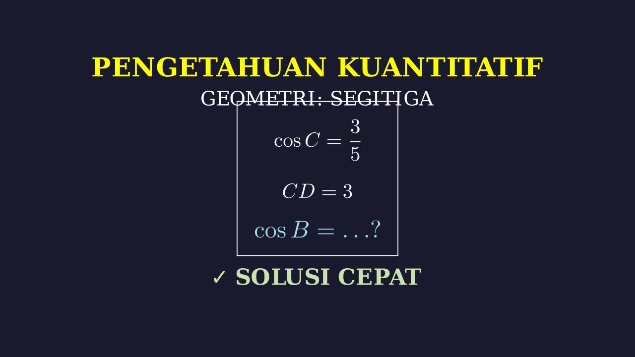 Trigonometri: Menghitung Nilai Cosinus