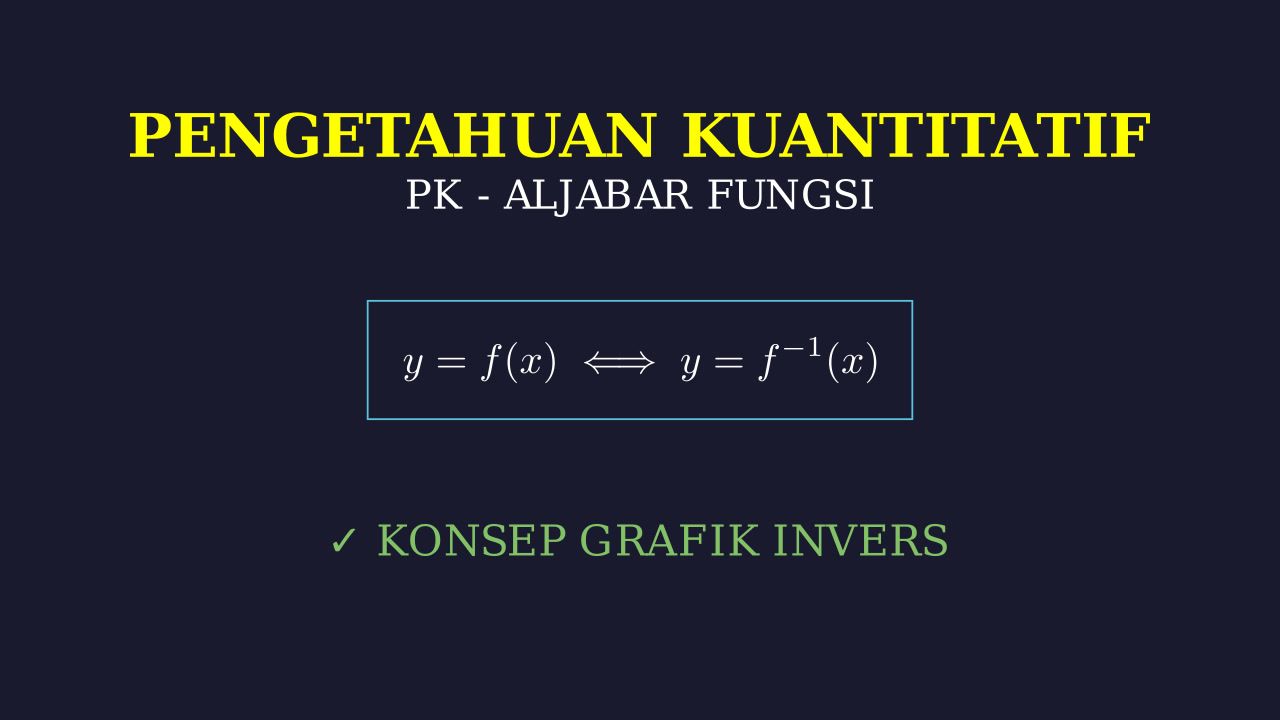 Grafik Fungsi Invers