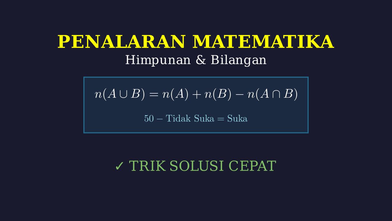 Himpunan: Soal Cerita Survey