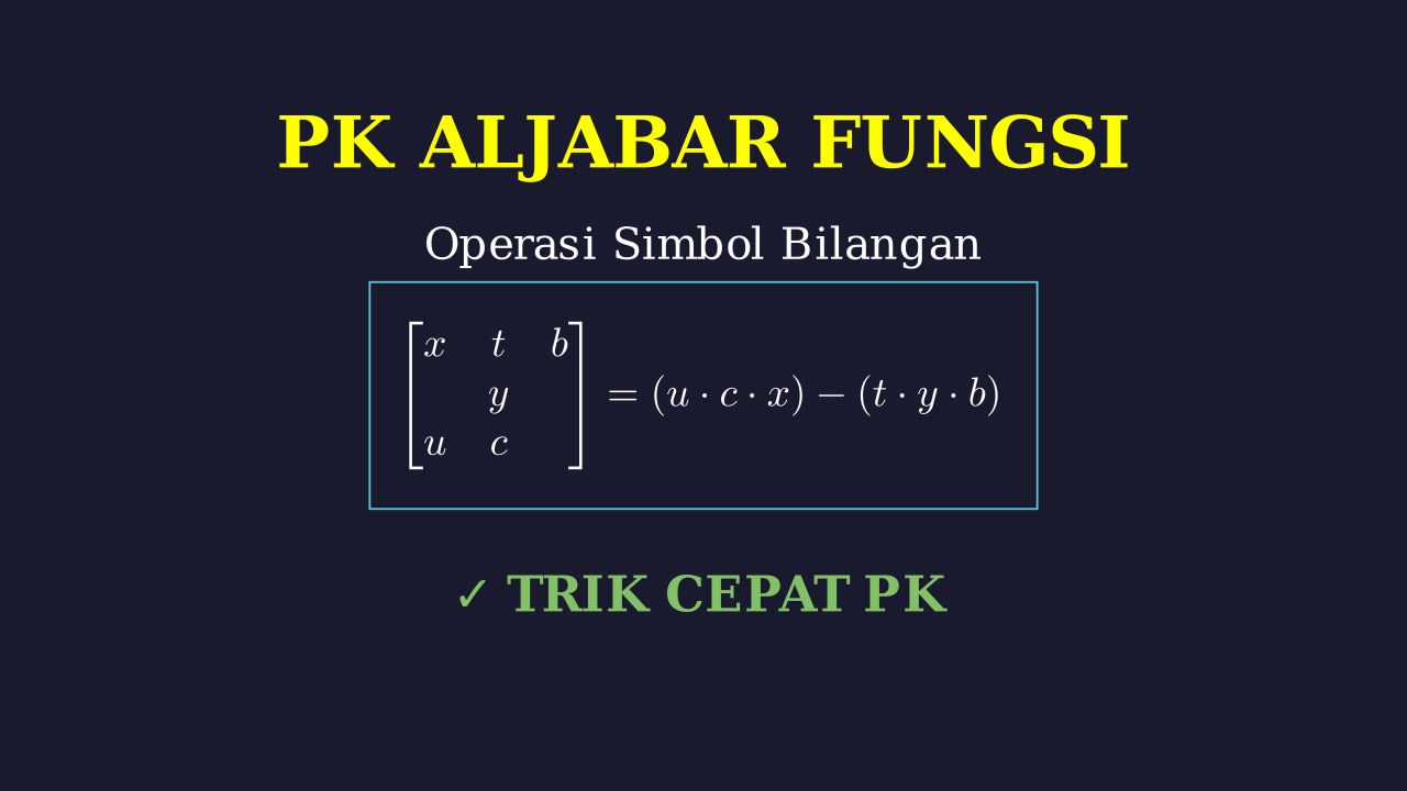Operasi Bilangan Bentuk Khusus