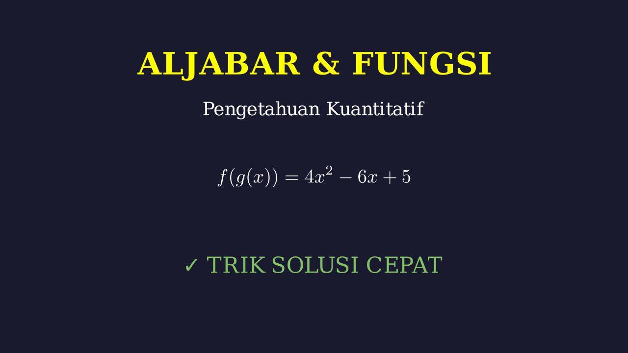 Aljabar Dan Fungsi